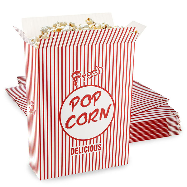 MT Products 6 oz Paperboard Popcorn Boxes / Popcorn Buckets Wayfair